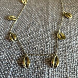 new sterling forever rhodium plated sea shell necklace adjustable length